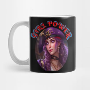 Girl power, purple pirate dancer Mug